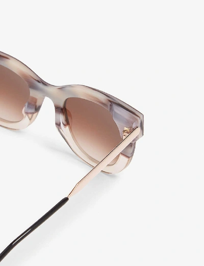 Shop Thierry Lasry Cat-eye Frame Sunglasses In Tan