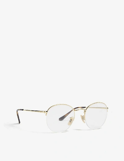 Ray Ban Rb3947v Phantos-frame Glasses In Gold