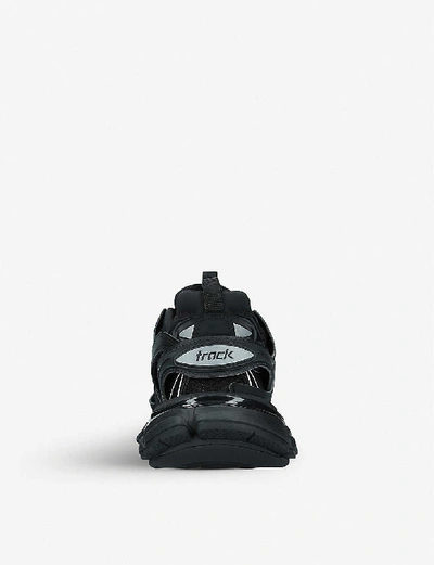 Shop Balenciaga Track Nylon And Mesh Trainers In Black