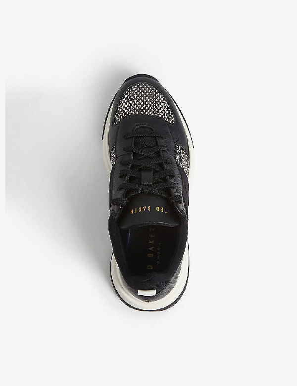 weverds chunky leather trainers