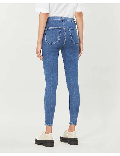 Shop Topshop Joni Skinny High-rise Jeans In Mid Stone