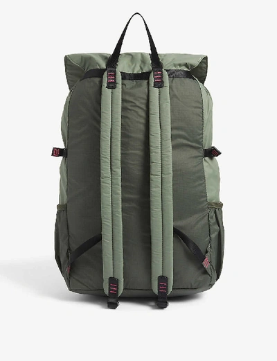 Shop Sandqvist Kasper Recycled Nylon Backpack In Multi Dusty/ Night Green