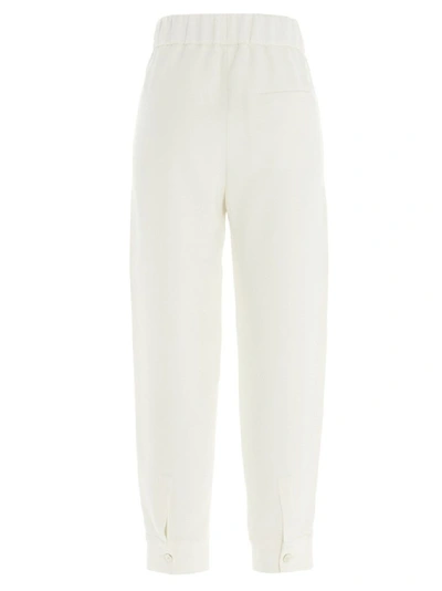 Shop Alberto Biani Women's White Acetate Pants