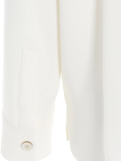 Shop Alberto Biani Women's White Acetate Blouse