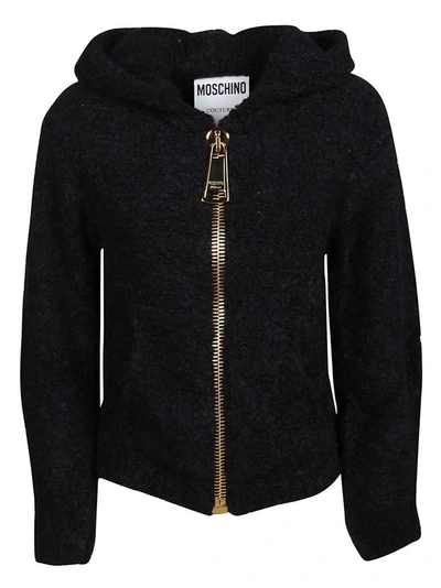 Shop Moschino Women's Black Polyester Cardigan