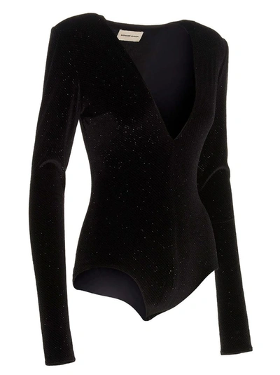 Shop Alexandre Vauthier Women's Black Polyester Bodysuit