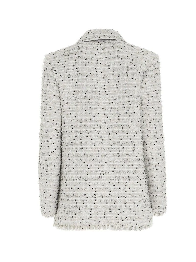 Shop Karl Lagerfeld Women's White Cotton Jacket