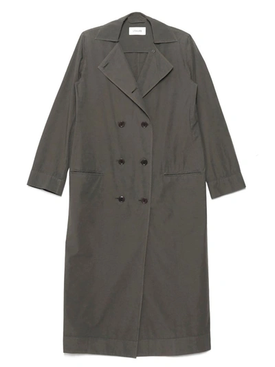 Shop Lemaire Women's Grey Cotton Trench Coat