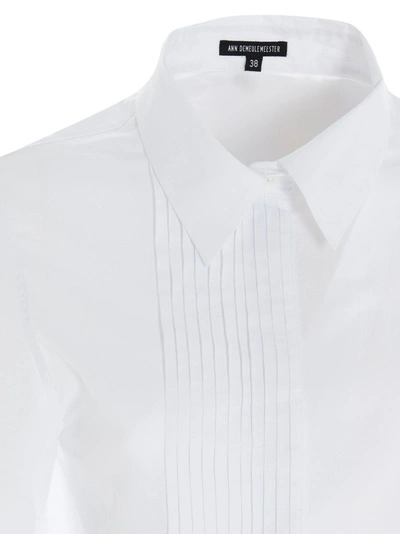 Shop Ann Demeulemeester Women's White Cotton Shirt