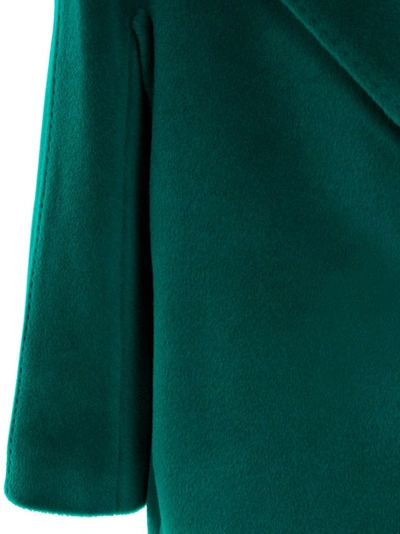 Shop Max Mara Studio Women's Green Wool Coat