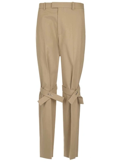 Shop Bottega Veneta Women's Beige Cotton Pants