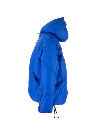 Shop Khrisjoy Women's Blue Polyester Down Jacket