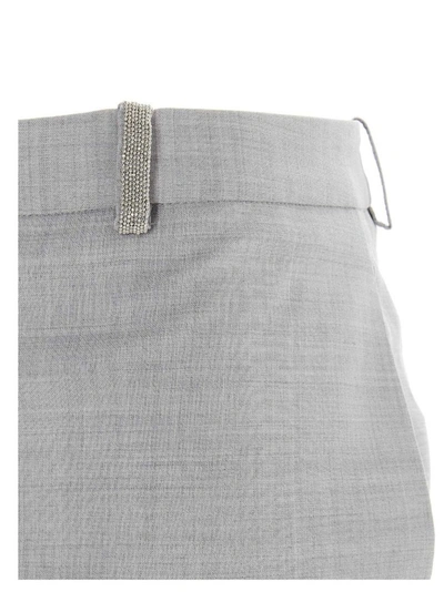 Shop Fabiana Filippi Women's Grey Wool Pants