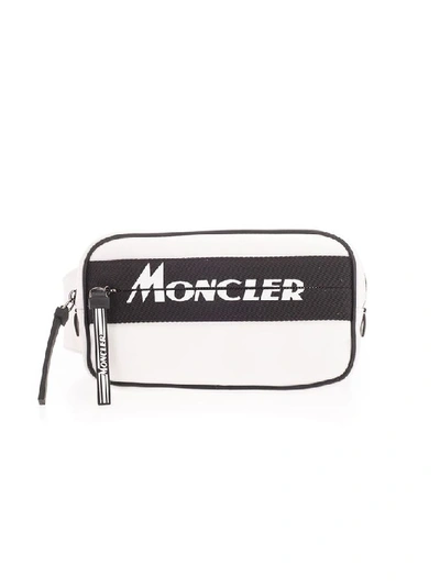 Shop Moncler Men's White Polyester Belt Bag