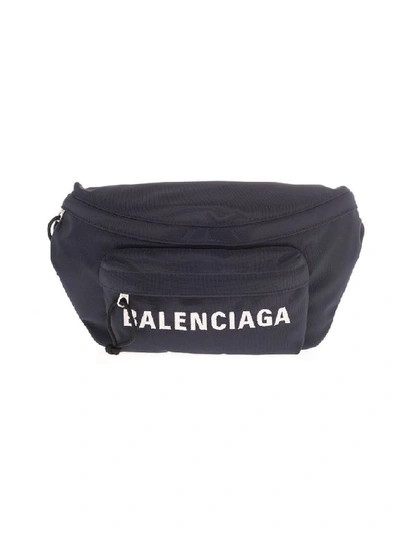 Shop Balenciaga Men's Blue Polyamide Belt Bag