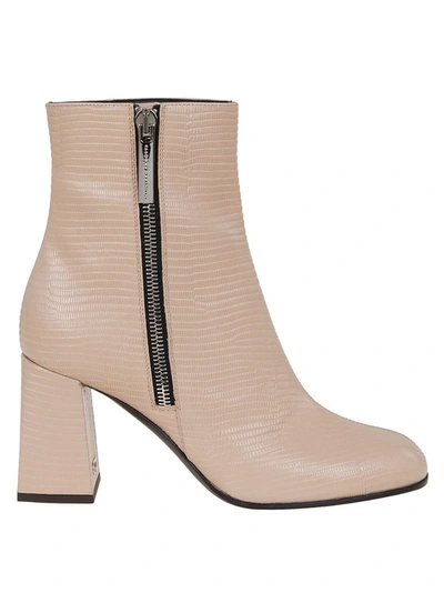 Shop Giuseppe Zanotti Design Women's Pink Leather Ankle Boots