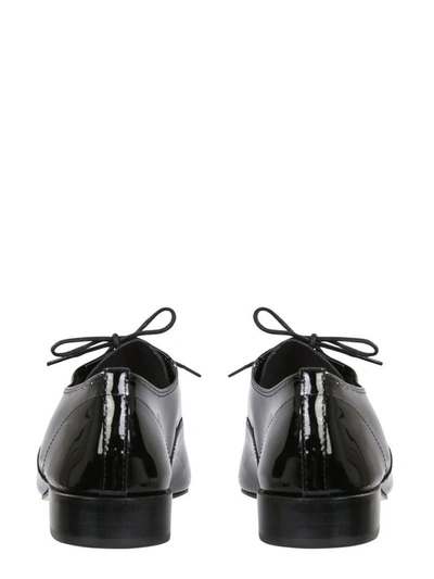 Shop Repetto Women's Black Leather Lace-up Shoes