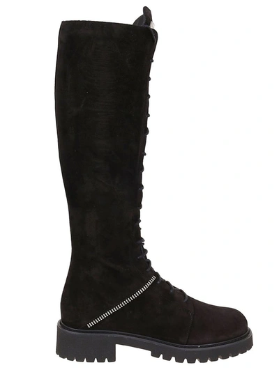 Shop Giuseppe Zanotti Design Women's Black Suede Boots