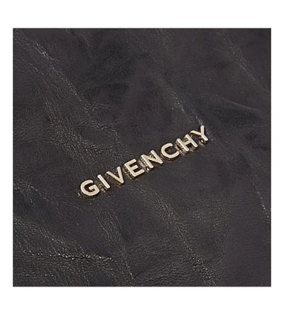 Shop Givenchy Pandora Small Washed Leather Satchel In Black