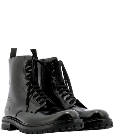 Shop Common Projects Men's Black Leather Ankle Boots