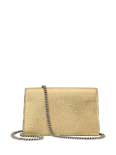 Shop Gucci Women's Gold Leather Shoulder Bag