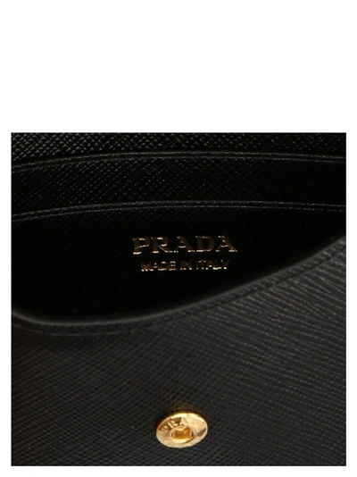 Shop Prada Women's Black Leather Pouch