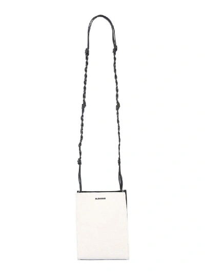 Shop Jil Sander Women's White Cotton Shoulder Bag