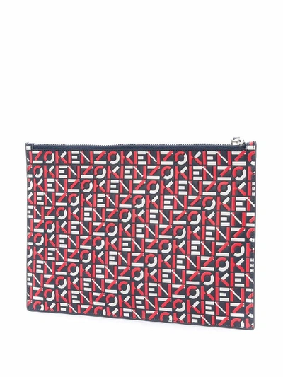 Shop Kenzo Women's Red Leather Pouch