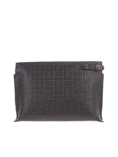 Shop Loewe Women's Black Leather Pouch