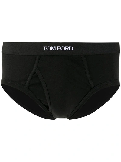 Shop Tom Ford Men's Black Cotton Brief