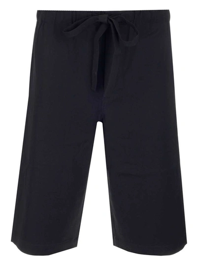 Shop Loewe Men's Black Wool Shorts
