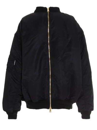 Shop Vetements Men's Black Polyamide Outerwear Jacket