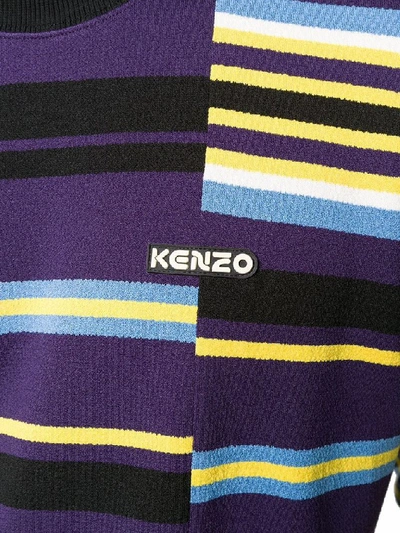 Shop Kenzo Men's Purple Acrylic T-shirt