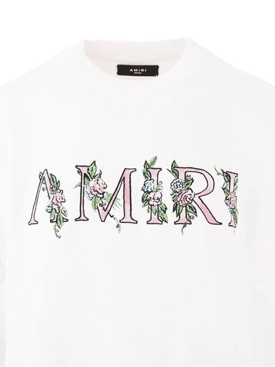 Shop Amiri Men's White Cotton Sweatshirt