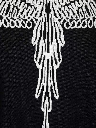 Shop Marcelo Burlon County Of Milan Marcelo Burlon Men's Black Cotton Sweater