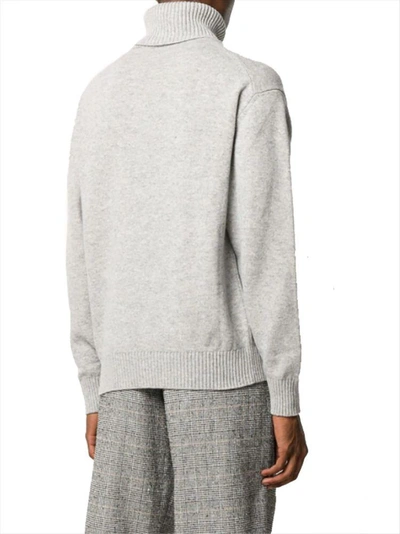 Shop Off-white Men's Grey Wool Sweater