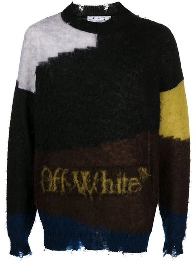 Shop Off-white Men's Multicolor Wool Sweater