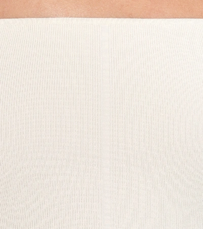 Shop Khaite Talie Cutout Off-shoulder Bodysuit In White