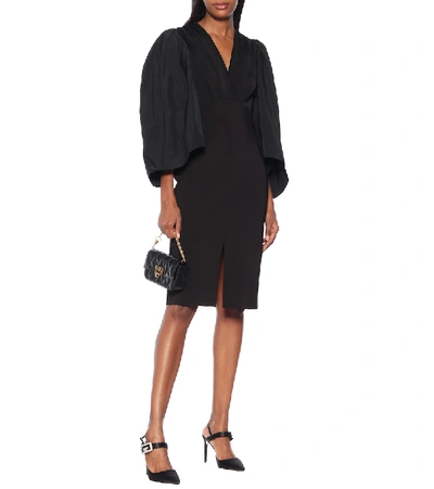 Shop Givenchy Couture Embellished Satin Pumps In Black