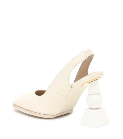 Shop Jacquemus Les Chaussures Valerie Leather Pumps In White
