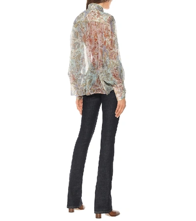 Shop Zimmermann Lucky Bound Printed Silk Blouse In Multicoloured