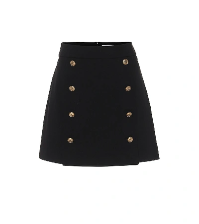 Shop Givenchy Jersey Miniskirt In Black