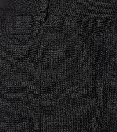 Shop Givenchy High-rise Slim Wool Pants In Black