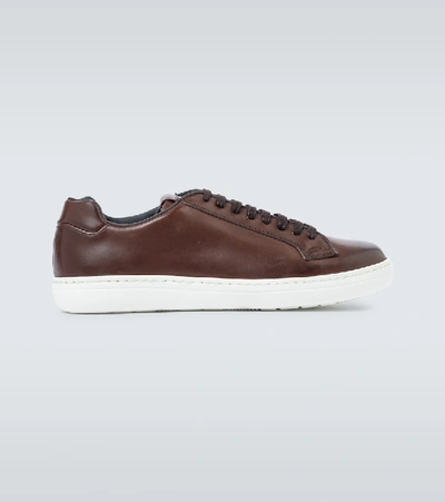Shop Church's Boland Leather Sneakers In Brown