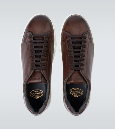 Shop Church's Boland Leather Sneakers In Brown
