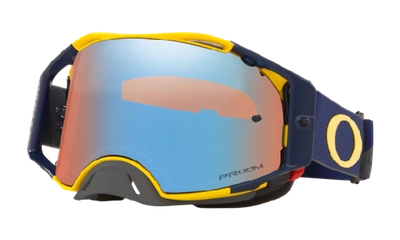 Shop Oakley Airbrake® Mx Goggles In Yellow,navy