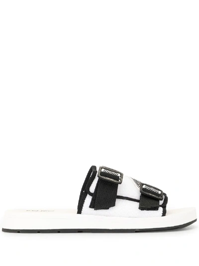 Shop Kenzo Papaya Slides In White