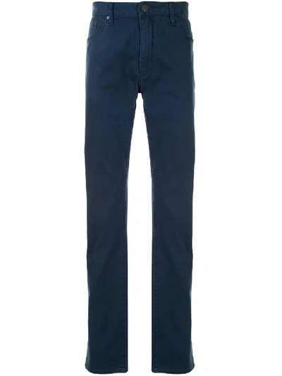 Shop Kent & Curwen Straight-leg Trousers In Blue
