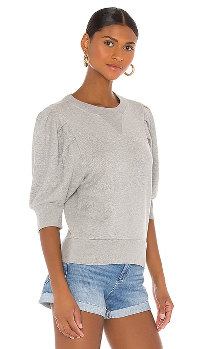 Frame shirred sweatshirt hot sale
