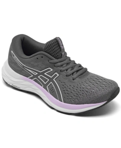 Shop Asics Women's Gel-excite 7 Running Sneakers From Finish Line In Carrier Gray, White
